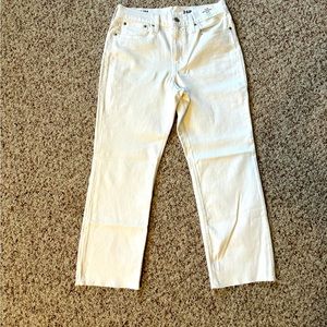 J. Crew Petite slim boyfriend jean in white